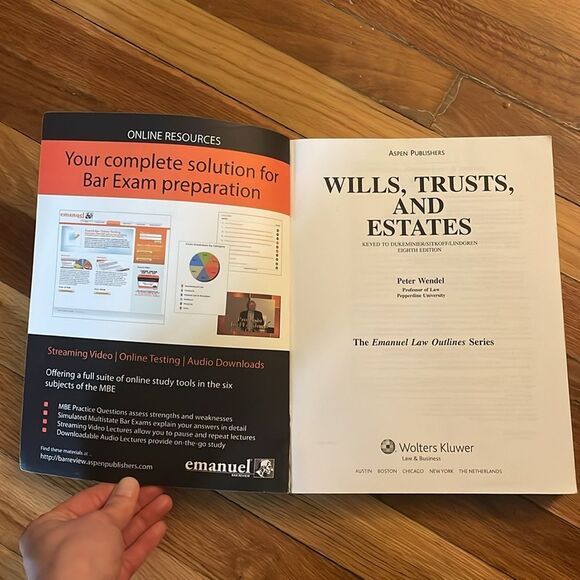 Emanuel Law Outlines: Wills, Trusts, and Estates 8th Edition - Law School - Picture 10 of 12